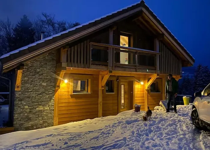 Charming Cocoon Pool And Jacuzzi Horská chata Gérardmer